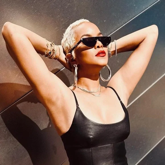 NEW SAINT LAURENT SL563 001 CAT EYE BLACK WOMEN SL 563 SUNGLASSES SAINT LAURENT - Picture 5 of 12